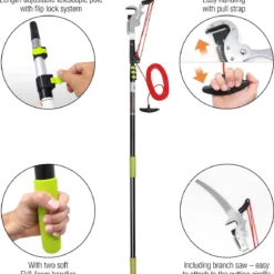 Iceberk Snoeischaar + Snoeizaag (1,45 - 3,70 M) - Telescopische Snoeischaar Voor Het Snoeien Van Bomen En Dichte Struiken Zonder Ladder -Planten Zorg Verkoop 1157x1200
