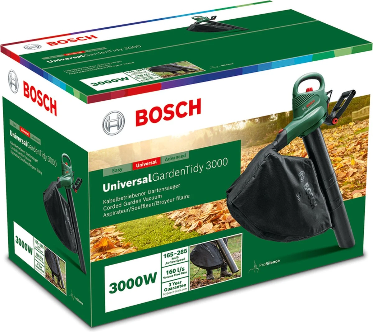 Bosch UniversalGardenTidy 3000 Bladblazer - Op Snoer - 3000 W 7 Bosch UniversalGardenTidy 3000 Bladblazer - Op Snoer - 3000 W - Afbeelding 7