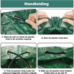 Tuin Afvalzakken - 2 Stuks - Opvouwbare Afvalzak - Tuin Afvalzak - Bladzakken - Waterstotend Tuinafvalzak - 270L -Planten Zorg Verkoop 1200x1186 1