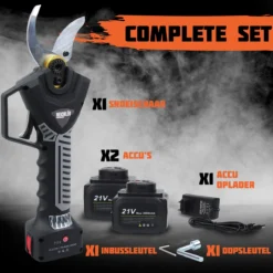 Reichlër® Elektrische Snoeischaar - 40 Mm Snijdiameter - 2x Accu - Anti-cut Functie - Heggenschaar - Takkenschaar - Zwart 12 Reichlër® Elektrische Snoeischaar - 40 Mm Snijdiameter - 2x Accu - Anti-cut Functie - Heggenschaar - Takkenschaar - Zwart -Planten Zorg Verkoop 1200x1195 4