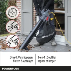 Powerplus POWEG9013 Elektrische Bladblazer - Bladzuiger En -versnipperaar - 3300W - Blazen - Zuigen - Versnipperen - Incl. 40L Opvangzak 10 Powerplus POWEG9013 Elektrische Bladblazer - Bladzuiger En -versnipperaar - 3300W - Blazen - Zuigen - Versnipperen - Incl. 40L Opvangzak -Planten Zorg Verkoop 1200x1200 473