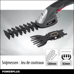 Powerplus POWEG4500 Gras-/Heggenschaar Accu - 7.2V - Snoeien En Knippen - Zwaardlengte 83/120mm - Mesafstand 8mm - Incl. 1,5Ah Accu En Lader - Haagschaar Voor Tuinonderhoud 10 Powerplus POWEG4500 Gras-/Heggenschaar Accu - 7.2V - Snoeien En Knippen - Zwaardlengte 83/120mm - Mesafstand 8mm - Incl. 1,5Ah Accu En Lader - Haagschaar Voor Tuinonderhoud -Planten Zorg Verkoop 1200x1200 547