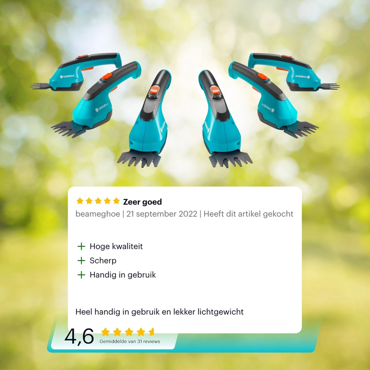 GARDENA AccuCut Li - Grasschaar - 8 Cm Maaibreedte 8 GARDENA AccuCut Li - Grasschaar - 8 Cm Maaibreedte - Afbeelding 8