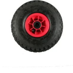 Benson Bolderkarwiel Steekwagenwiel Met Luchtband 3.00-4 | Asgatdiameter 20mm Rollager | Hoogte Wiel 26cm