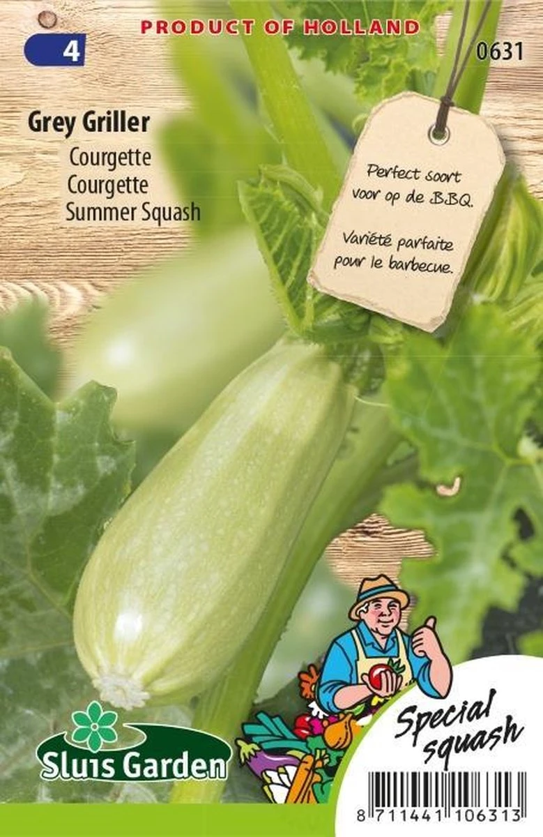 Sluis Garden - Courgette Grey Griller F1 1 Sluis Garden - Courgette Grey Griller F1