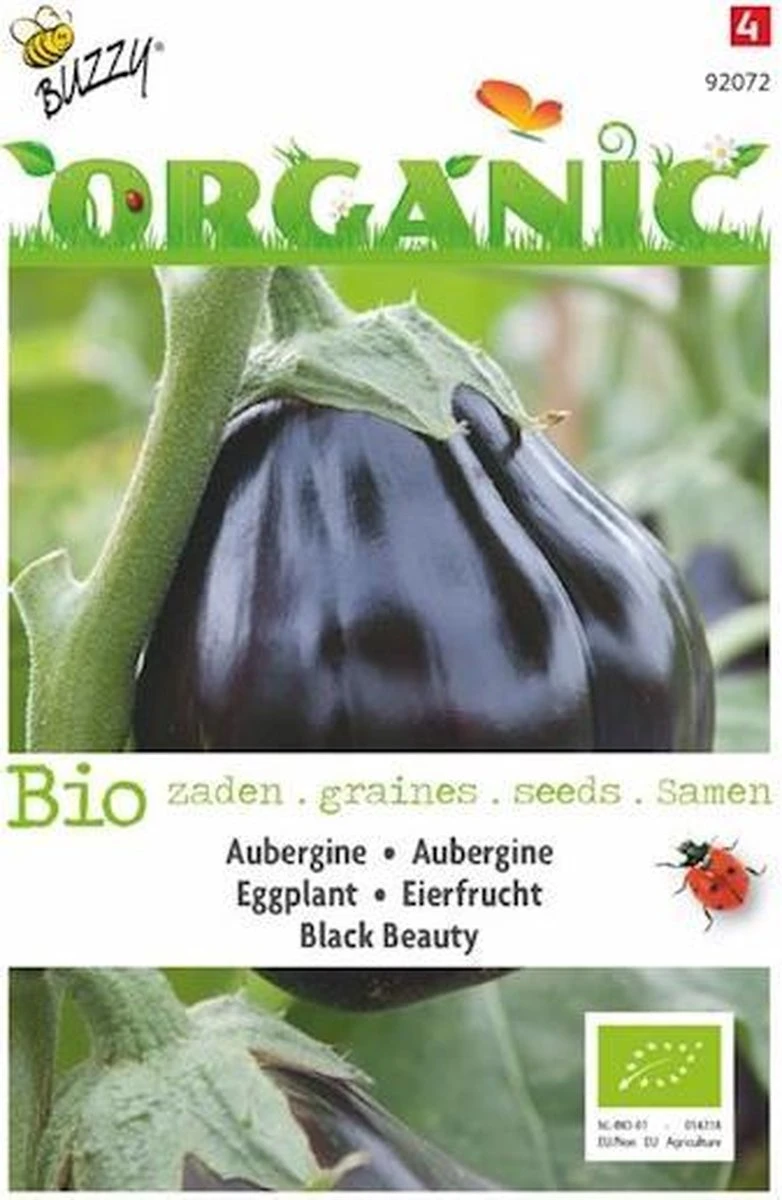 Buzzy Organic - Aubergine Black Beauty BIO 1 Buzzy Organic - Aubergine Black Beauty BIO