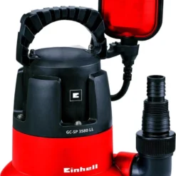 Einhell Dompelpomp GC-SP 3580 LL (350 W - 8000 L/h - 1 Mm Restwater - Traploos Instelbare Vlotterschakelaar - Geïntegreerd Terugslagventiel - Draaghandvat - Kabelopwikkeling - Mechanische Afdichting)