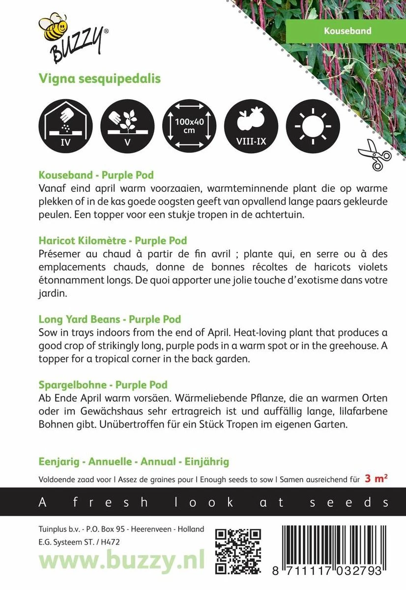 Buzzy® Kousenband Paars 2 Buzzy® Kousenband Paars - Afbeelding 2