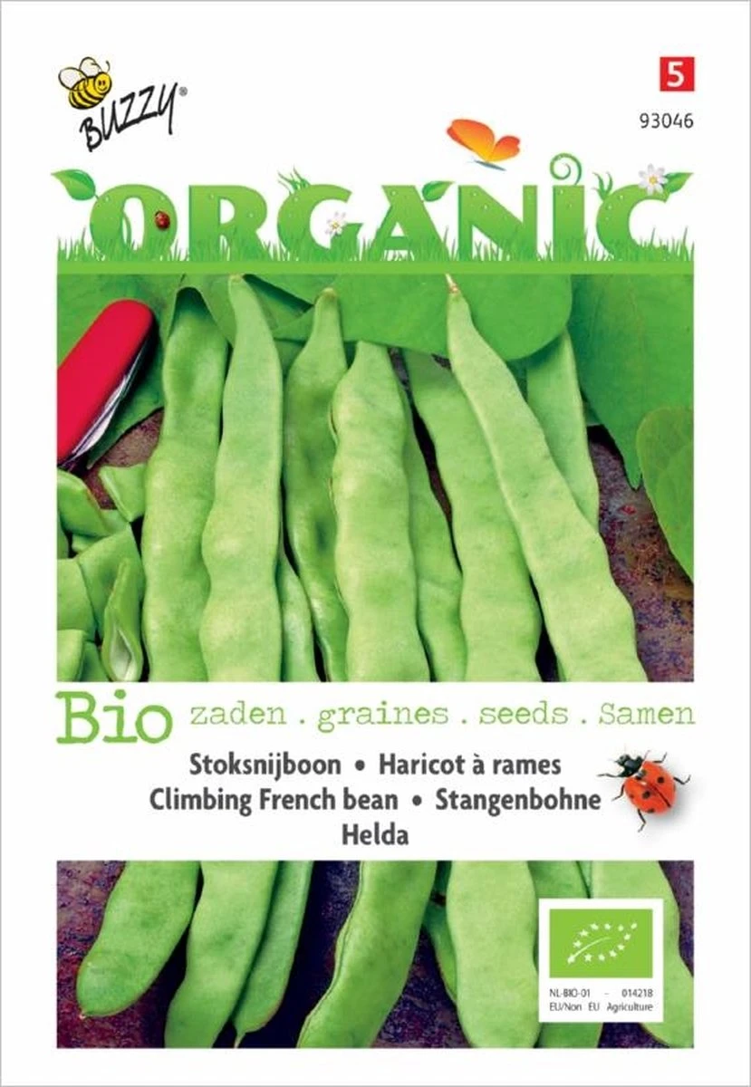 Buzzy® Organic Stoksnijbonen Helda (BIO) 1 Buzzy® Organic Stoksnijbonen Helda (BIO)