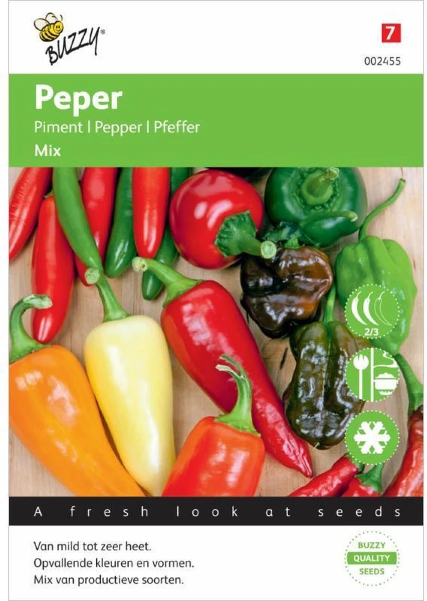 Buzzy® Peper Mixed 5 Soorten 1 Buzzy® Peper Mixed 5 Soorten